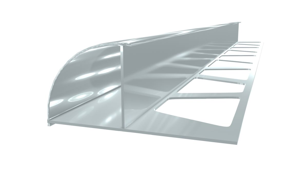 Parlak Federli Seramik & Fayans Dış Köşe Profili Alüminyum