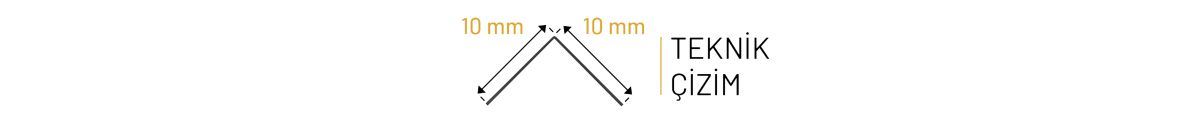 Süper Ayna Paslanmaz Çelik Köşebentler