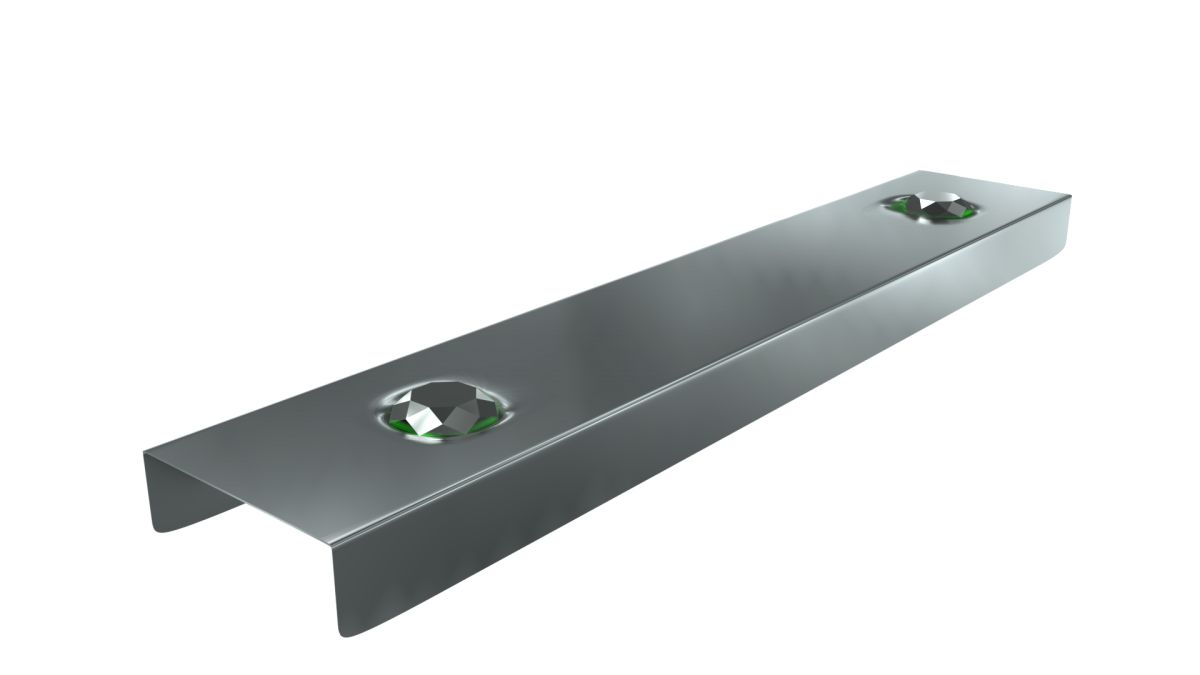 Antrasit Ayna Kristal Taşlı Bordür