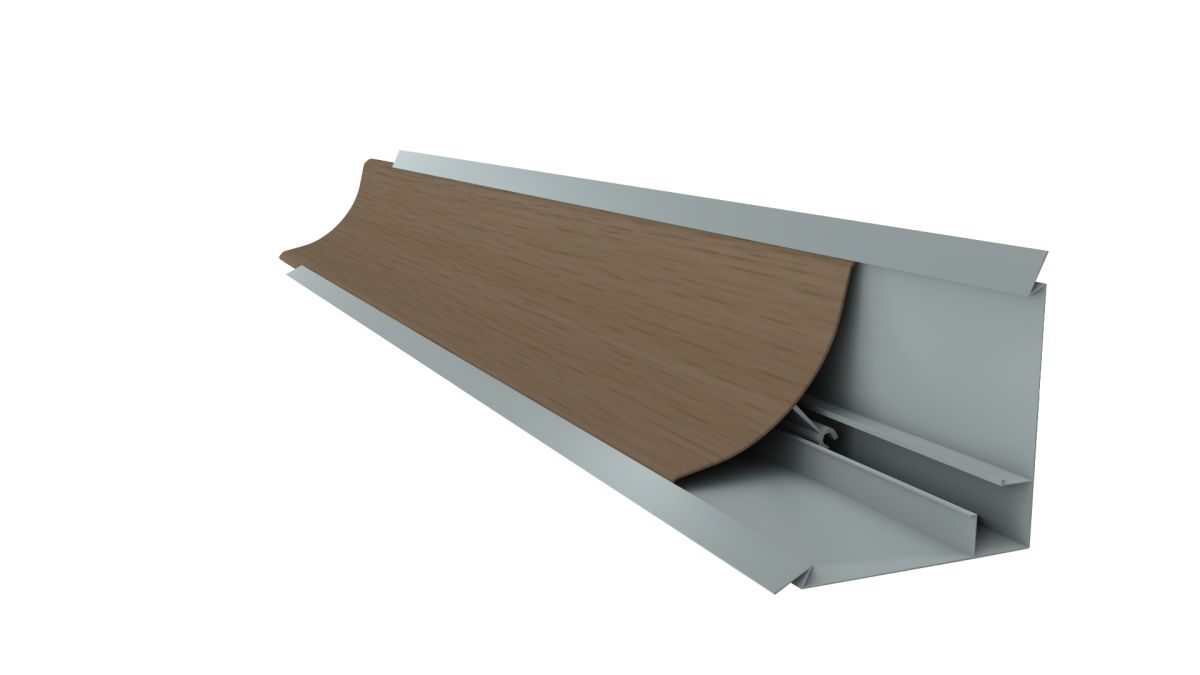 Beech Concave Countertop Baseboard