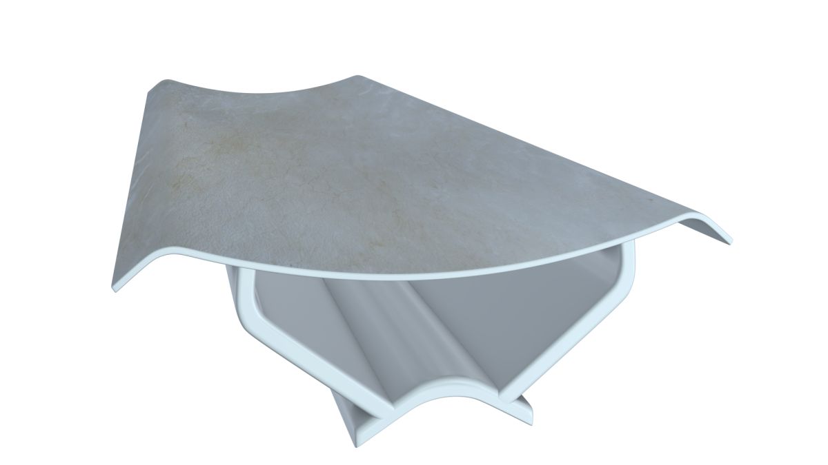 Mermer Desenli İç Köşebent (PVC)