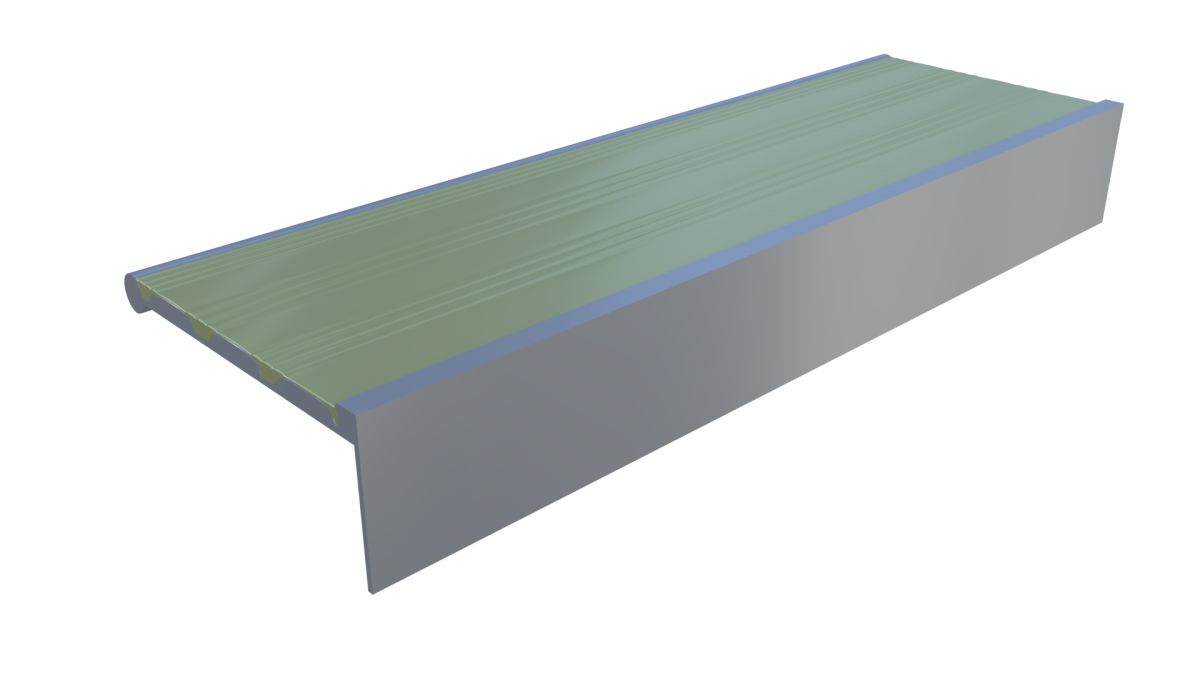 Bej Lüks Merdiven Basamak Profili ALM+PVC