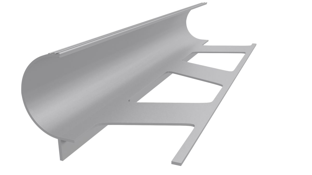 Mat Aluminyum Merdiven Burun Ç Profili