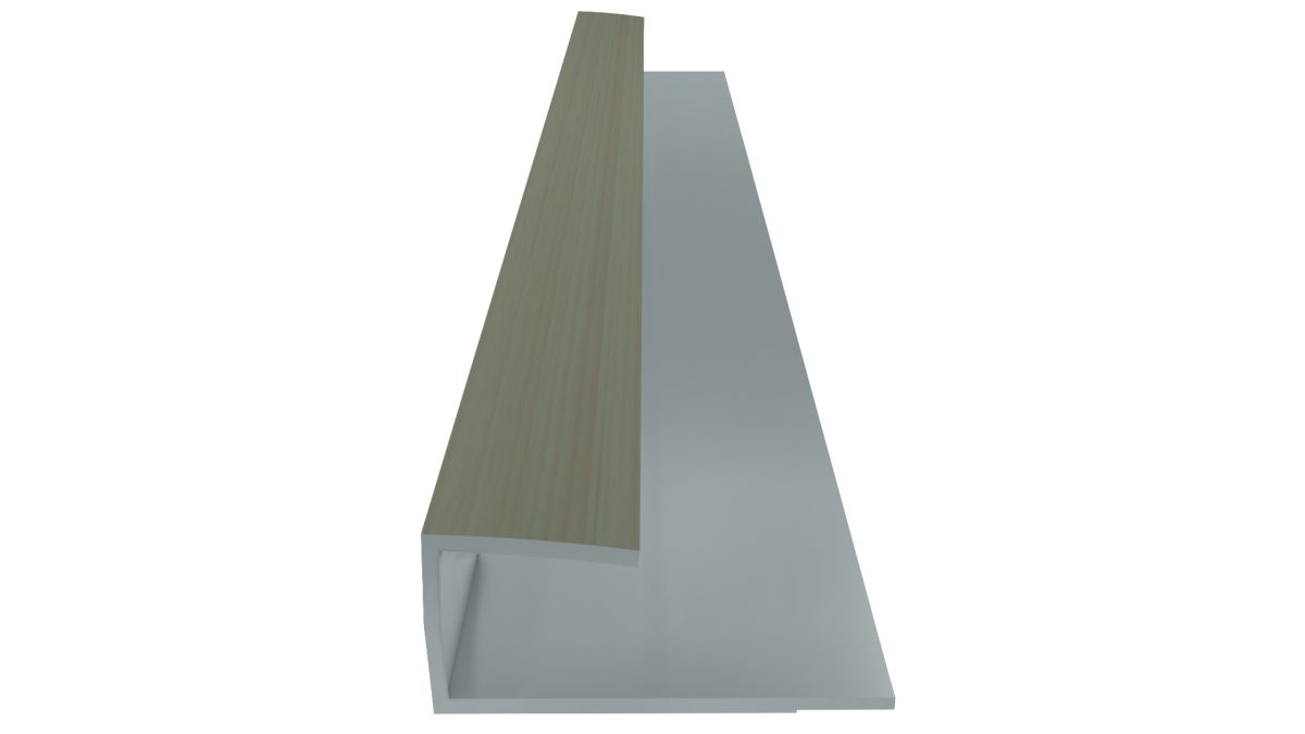 ALUMINIUM ELLIPTICAL PARQUET ENDING PROFILE