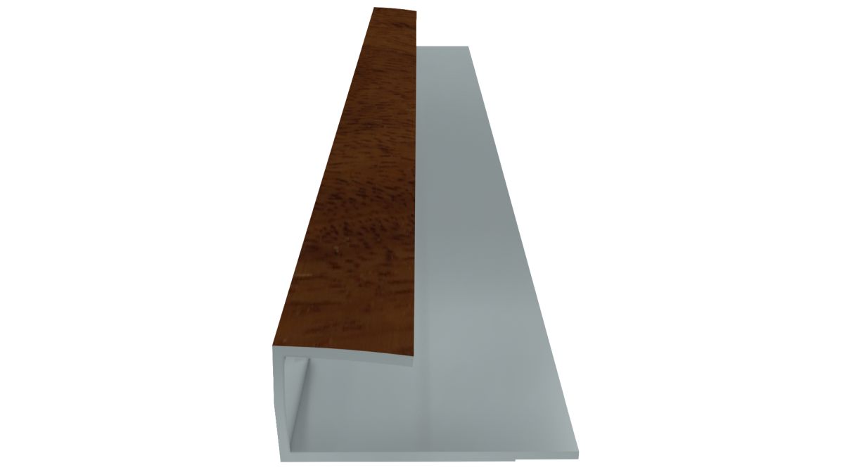 ALUMINIUM ELLIPTICAL PARQUET ENDING PROFILE