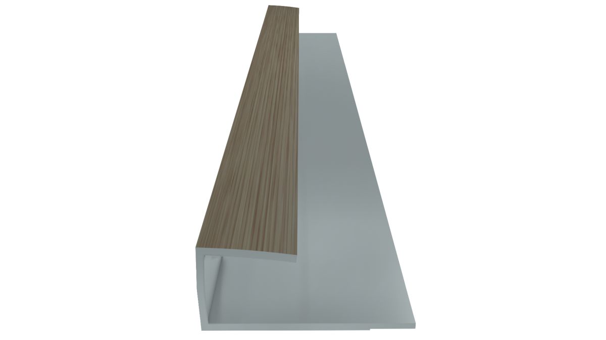 Meşe Bitim U Profili PVC