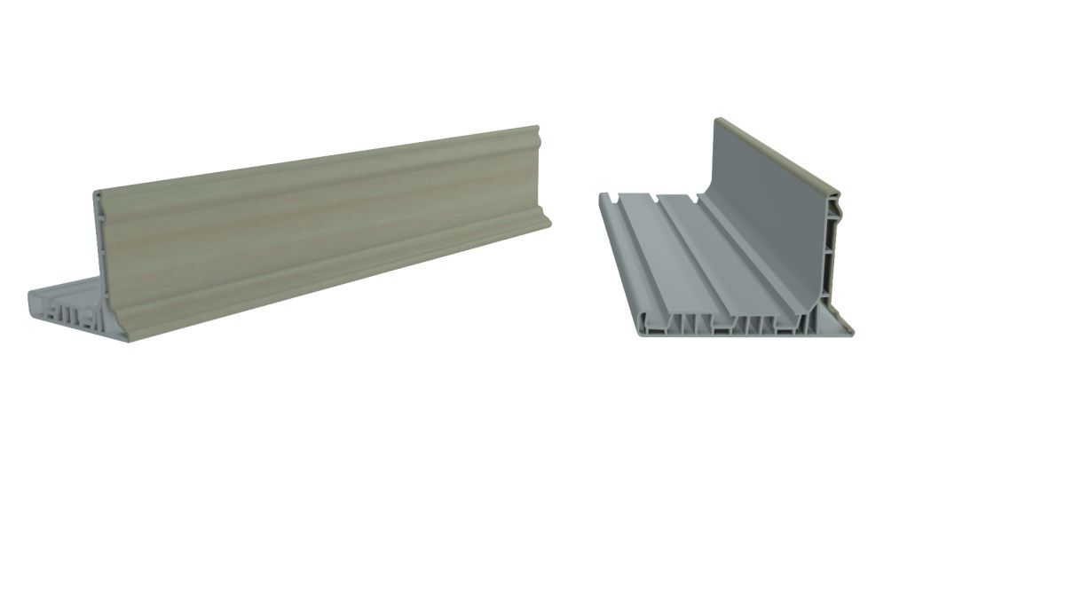 PR-02 Panolu 2'li ve 3'lü Perde Rayı PVC