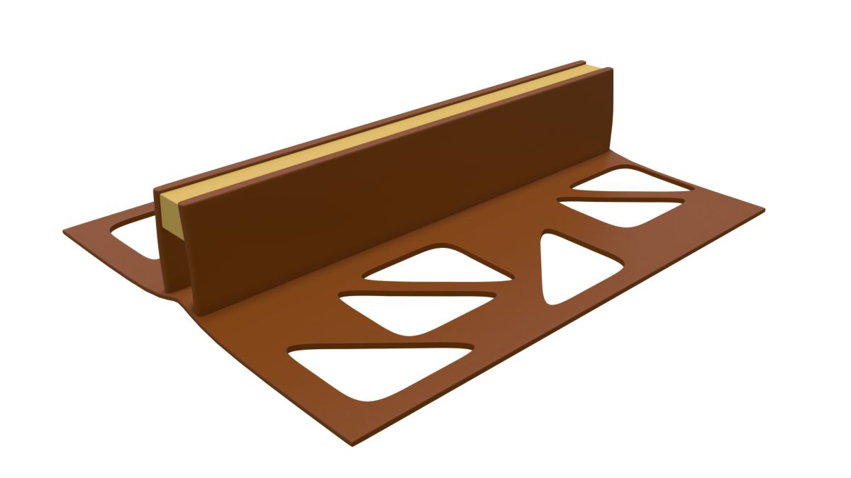 Kahve Genleşme Derz Profili Dilatasyon PVC