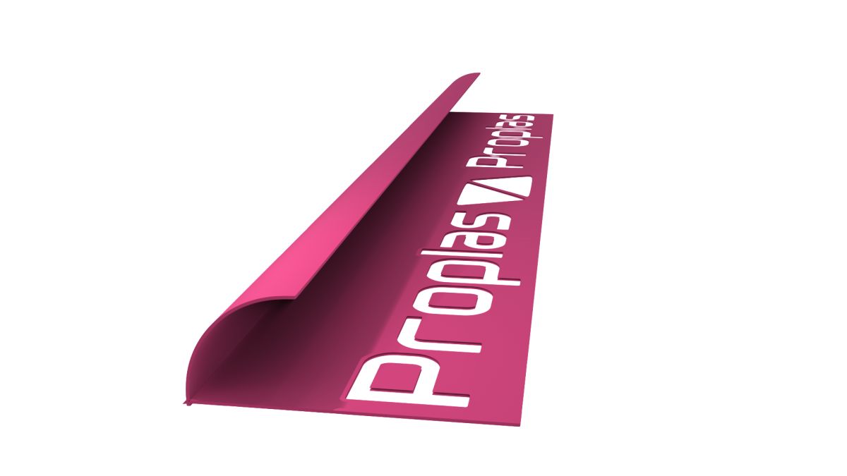 Pink Ceramic Outer Corner Half Moon (PVC)