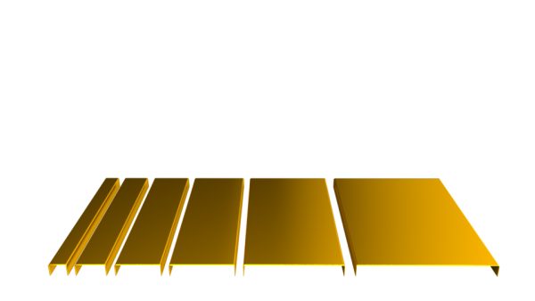 GOLD MIRROR STAINLESS STEEL LISTELLO PROFILE